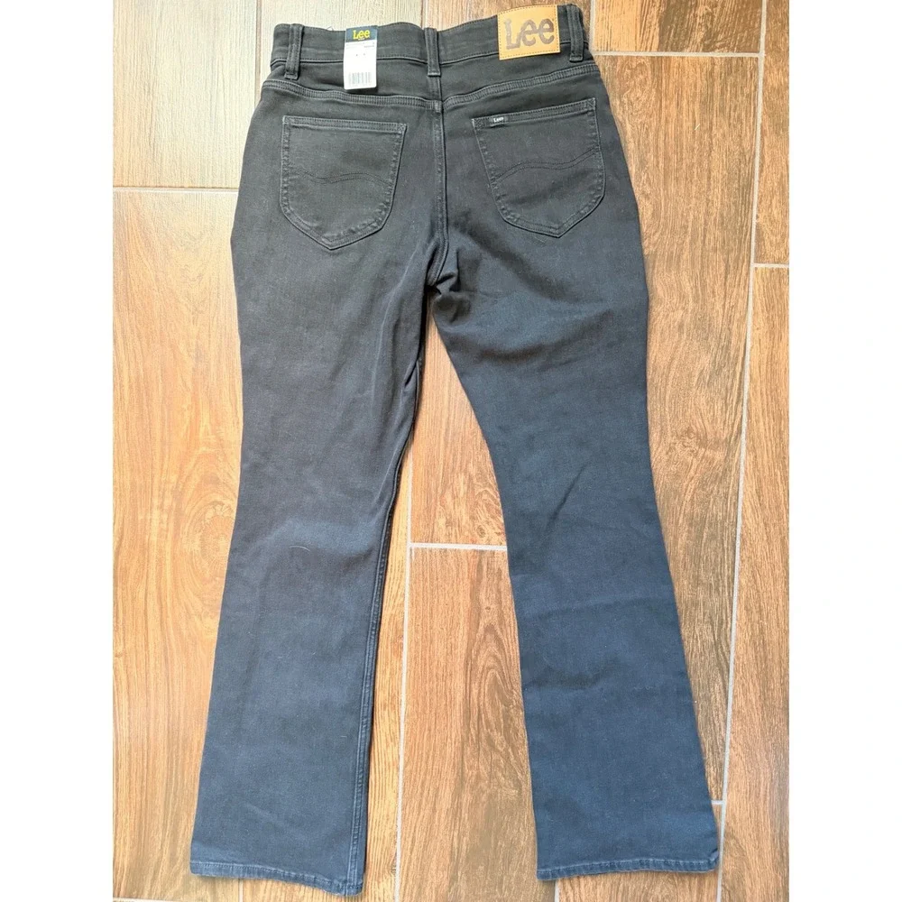 Lee Ultra Lux Comfort Bootcut Jeans Midnight Bloom Black Mid Rise Womens 8M NWT - Picture 5 of 6